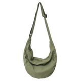 Solid Color Canvas Female Crossbody Bags For Women Large Capacity Shopping Messenger Bag Student Shoulder Bag Unisex School Bag