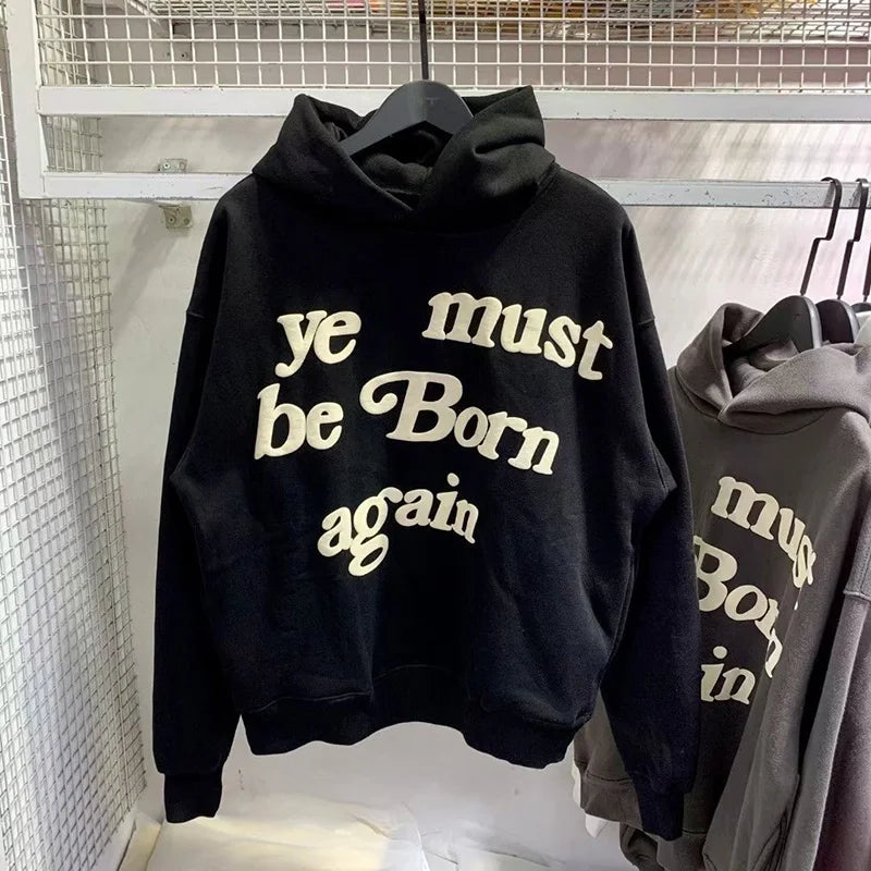 Men’s Oversized Graphic Cotton Fleece Hoodie