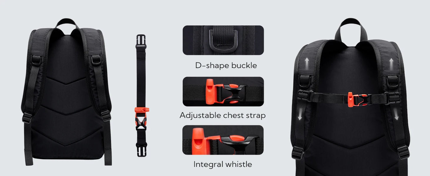 WATERFLY 12L Small Hiking Backpack Day Pack Lightweight Travel Bag Camping Fitness Cycling Outdoor Sports Daypack For Women Men