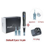 Dr pen Ultima M8 With 22 Cartridge Wireless MTS Derma Microneedle Pen Kit Professionals Use Beauty Machine Needle length 0.25 mm