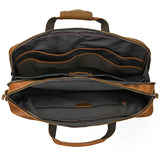 Men Briefcase Genuine Leather Laptop Bag 14 15.6" PC Doctor Lawyer Computer Bag Cowhide Male Briefcase Leather Men Business Bag