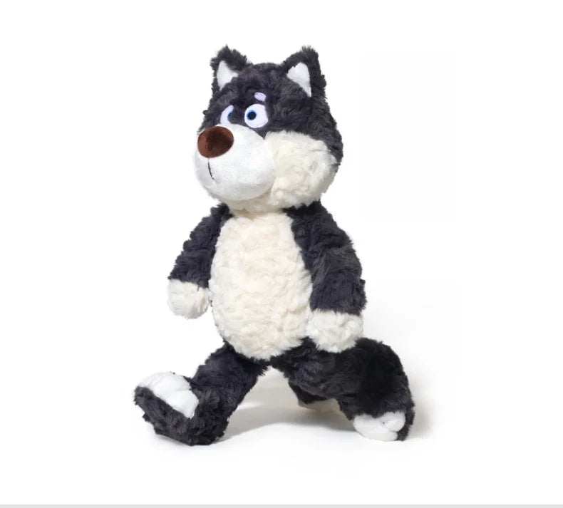 40cm Gray Wolf Plush Toy – Ultra-Soft Stuffed Animal