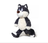 40cm Gray Wolf Plush Toy – Ultra-Soft Stuffed Animal