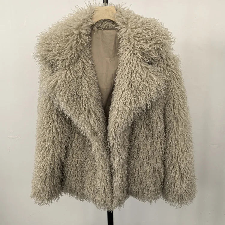 Plush Faux Fur Winter Coat