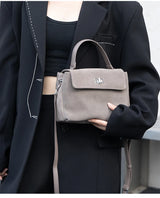 2026 NEW Autumn winter women's Natural Suede leather Crossbody Bag luxury designer Genuine Leather commuting messenger bag