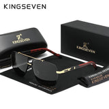 KINGSEVEN New Luxury Sunglasses Men UV400 Square Large Frame Polarized Glasses Male Women Outdoor Causal Fashion Driving Eyewear