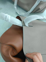 JAZZQ Reversible Genuine Leather Tote | First-Layer Cowhide