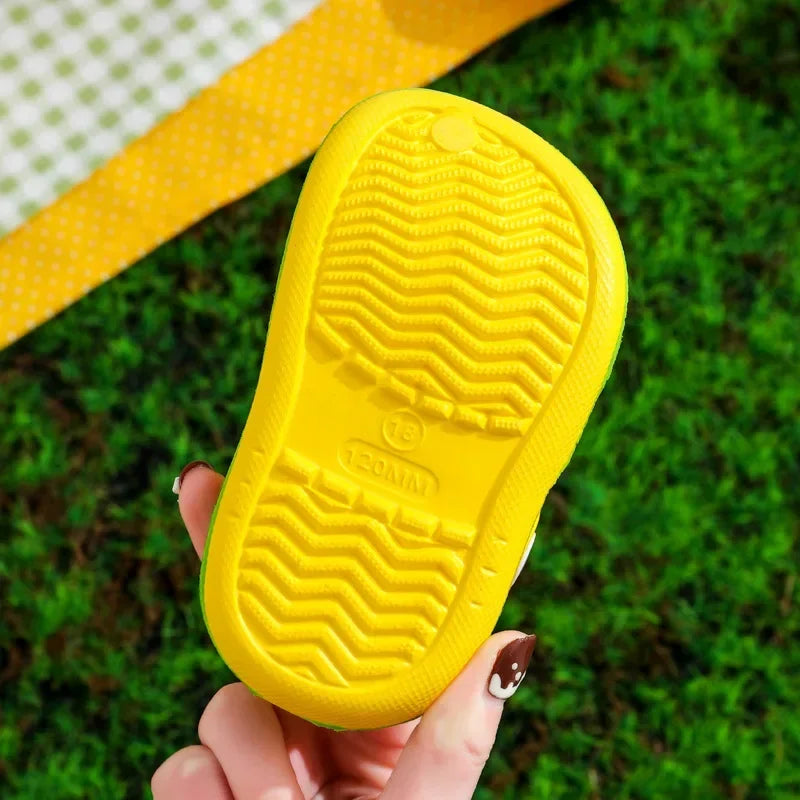 Cartoon Kids’ Summer Garden Clogs