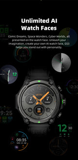Black Shark GS3 Smartwatch | AMOLED GPS Military-Grade