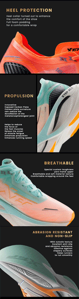 Xtep 160X 3.0 Pro Men Running Shoes Carbon Plate Professional Marathon PB Rebound Cushioning Sports Sneakers Male 978119110115