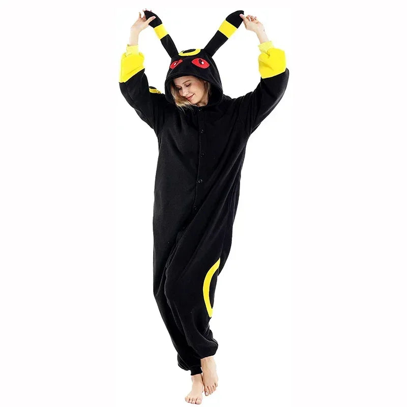 okemon Cosplay Kigurumi Onesie Snorlax Jigglypuff Umbreon Gengar Costume Halloween Adult Anime Bulbasaur Pajamas