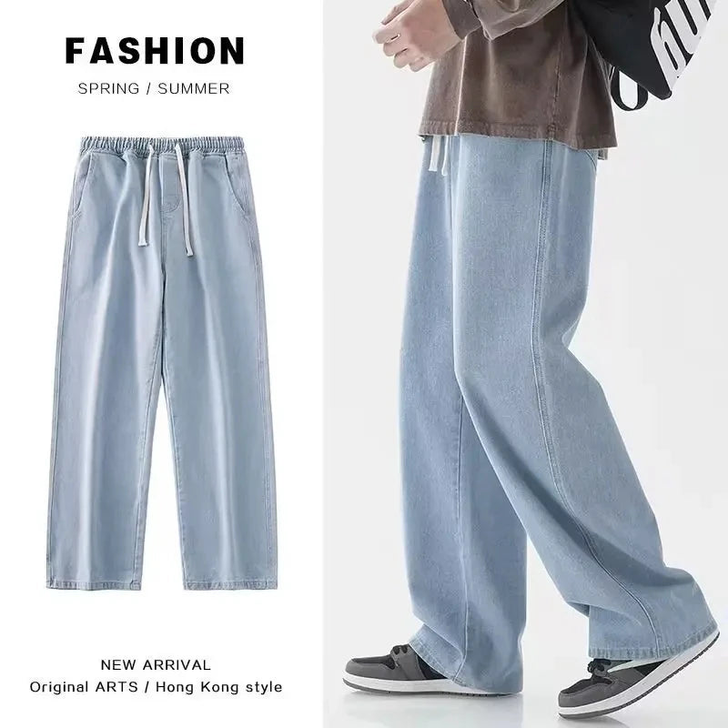 Men’s Retro Relaxed Straight-Leg Denim Jeans