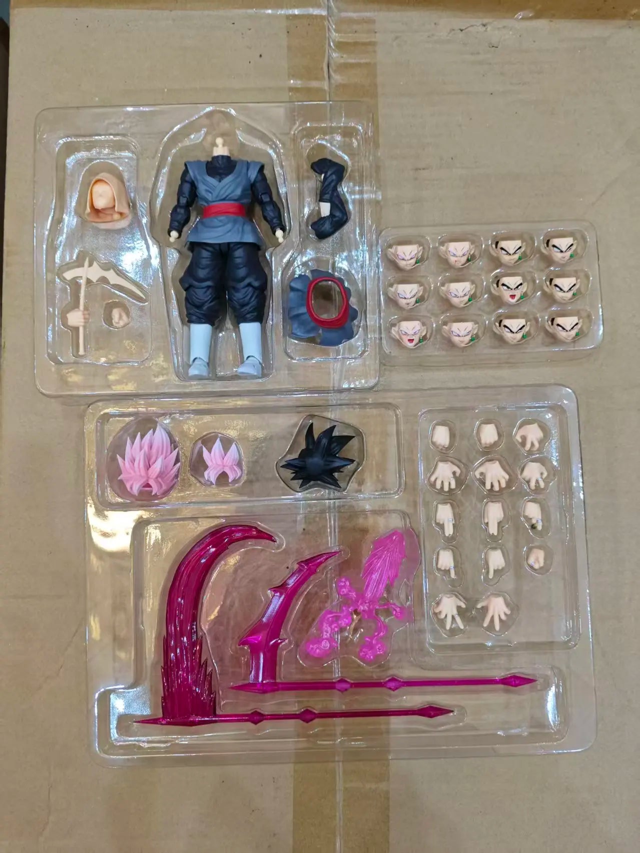In stock  Dimensionia Workshop DIMENSIONIA Dragon Ball 01A-01C Black Goku Rebel God Action Figure