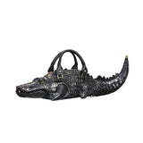 New Trendy Crocodile Shape Handbag for Women, Europe and America Fashion Tote Designer Female Casual Shoulder Crossbody Bag Ins