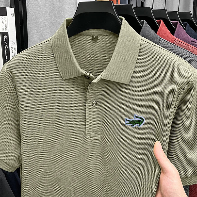 Men's Cotton Embroidered Polo Shirt
