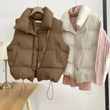 Quilted Cropped Puffer Vest