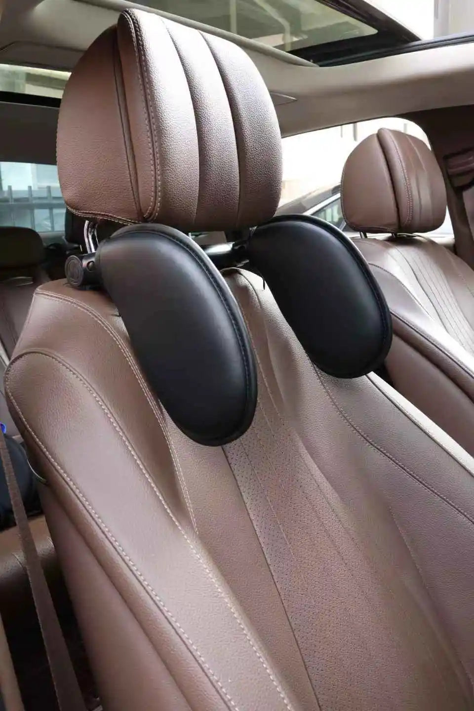 Car Headrest Pillow,Thickened Memory Foam Road Pal Headrest,Neck Support Pillow,180° Adjustable Car Headrest,Travel Car Sleeping