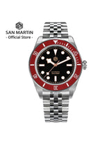 San Martin New 40mm BB Diver Watch Top Brand Classic Mens Watches NH35 Automatic Mechanical Sapphire Waterproof Reloj SN0128