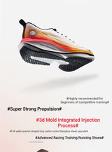 Xtep One Piece Model 2.0/1.0 Men Running Shoes  Autumn Comfortable Stability Cushion Rebound Racing Sneakers 876319110073