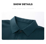 Men's Ice Silk Polo Shirt – Breathable Smart Casual Tee