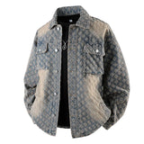 Autumn New Men's Denim Jacket Korean Stylish Luxury Clothing Handsome Casual American Streetwear Couple's Outerwear Denim Coats