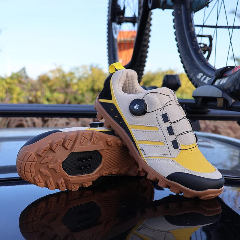 QQ-TB181 Cycling Shoes for Men, MTB Shoes, High Quality, Hiking, Gravel, Road Bicycle Sneakers for Men, Tennis Shoes, Size 39-50