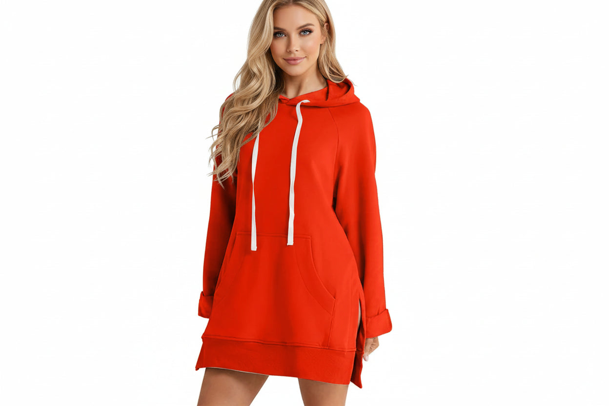 Women’s Relaxed Hoodie Midi Dress