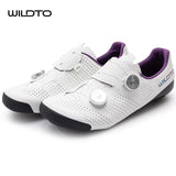 WILDTO Carbon Fiber Sole Cycling Shoes Hardness10 Wear Resistant Road Riding Sneakers Mens Thermoplastic Adjustable Bicyle Shoes