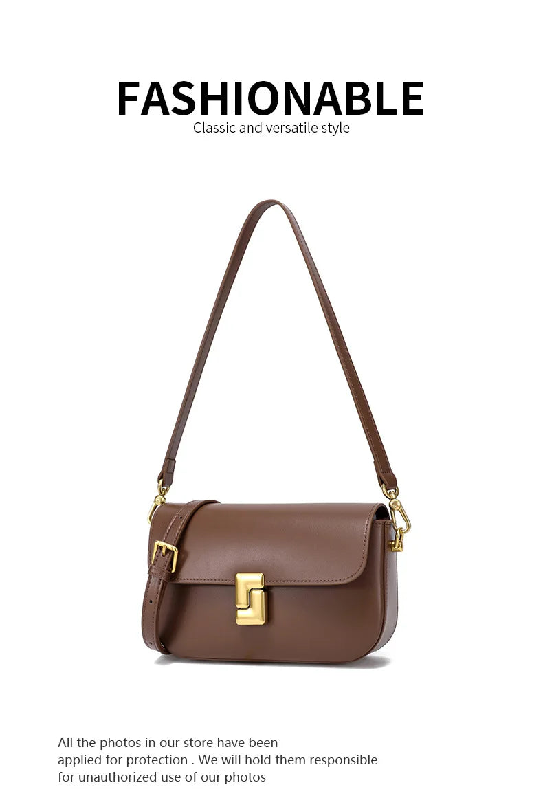 Genuine Leather Woman Bag Small Square Shoulder Bag Handbags Ladies Crossbody Bags Luxury Designer Minimalism Bag Tofu Bag