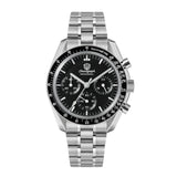 Watchdives WD1863 Chronograph Watch VK63 Sweep Second Mechanical Quartz Movement Bubble Sapphire 100M Waterproof Vintage Watches