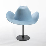 USPOP Wide Brim Wool Cowboy Hat – Unisex Felt Fedora
