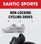 Santic Cycling Non-lock Flat Shoes Men Outdoor Sports MTB Bike Shoes Women Adjustable Casual Road Sneakers Comfortable Asia Size