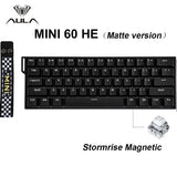 AULA Mini60 HE/Pro/Max 60% Magnetic Switch Keyboard RGB Tri Mode Wireless Mechanical Keyboard 8000Hz 0.01mmRT for Pc Gamer Gifts