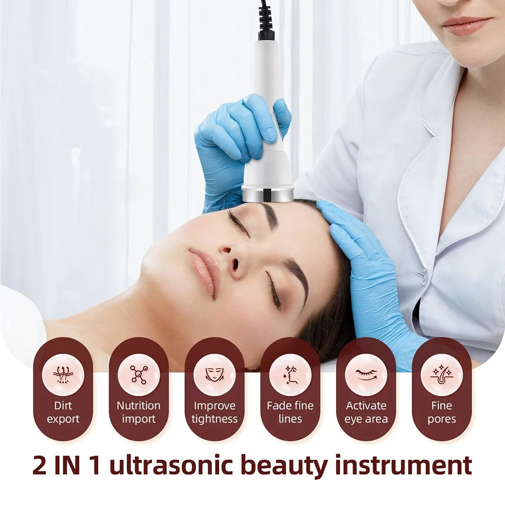 Ultrasonic Facial Beauty Device – Face & Eye Lift Massager