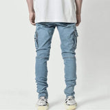 Men's Slim Fit Stretch Denim Cargo Jeans