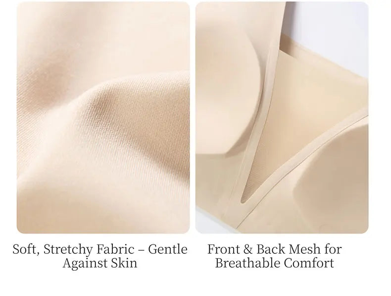 Sujiin Seamless Plunge Push-Up Bra for Women | XM048
