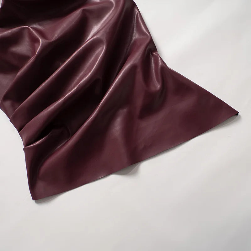 Y2K Vintage PU Leather Tank Top
