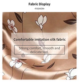 Elegant Floral Satin Nightdress