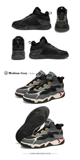 Baasploa Winter Men Shoes Fashion Plush Warm Waterproof Leather Sports Shoes Male Casual Outdoor Non-Slip Lace up Walking Shoes