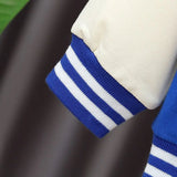 Boys' 3-Piece Autumn Letter Jacket & Striped Sweatpants Set