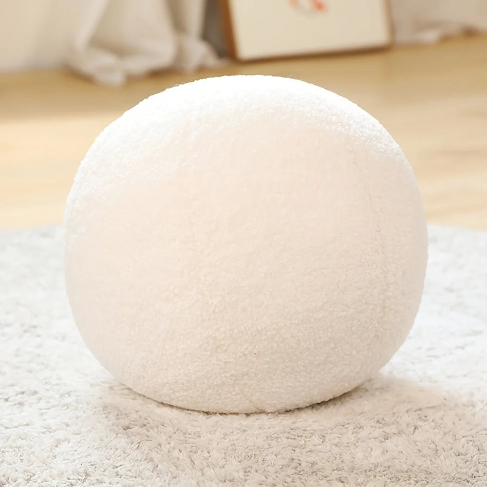 Nordic Spherical Throw Pillow – Soft Cotton Cushion