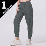 Women's Ankle-Length Harem Pants with Pockets