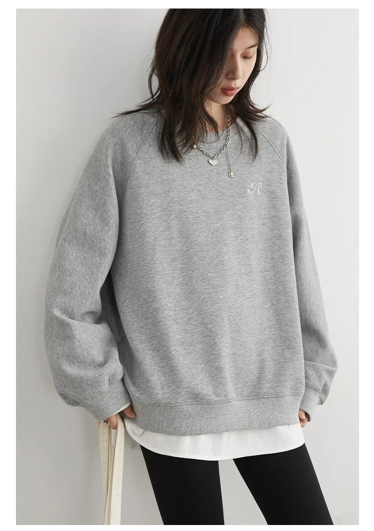 Women's Embroidered Raglan Sweatshirt