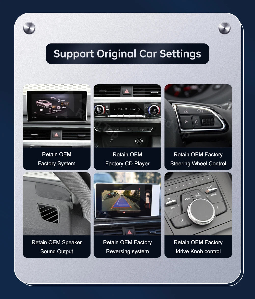 12.3" Audi A4/A5/S4/S5 Multimedia Touch Screen – Wireless CarPlay & Android Auto