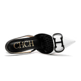 CHCH Women's Strappy Pointed-Toe Platform Heels | 9cm