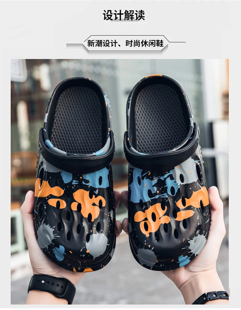 Clog Sandals — Lightweight EVA Beach Slippers for Men