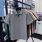 Men's Luxury Cotton Polo | Geometric Print Summer Shirt