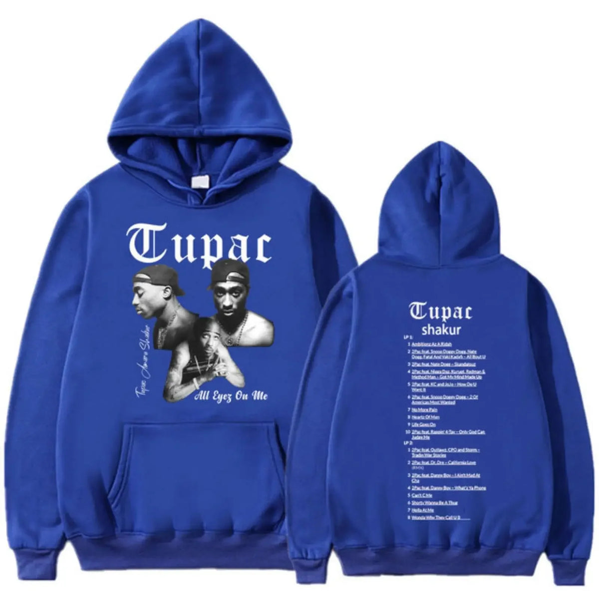 Tupac 2Pac Graphic Fleece Hoodie for Men