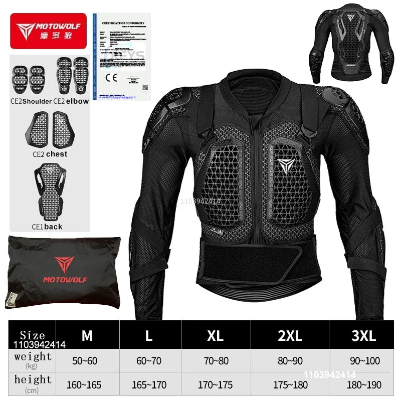 Motorcycle Jacket Men Turtle For Motocross Motorcycle Body Armor Motorbike Racing Jacket CE Approved Protection Gears Equipment