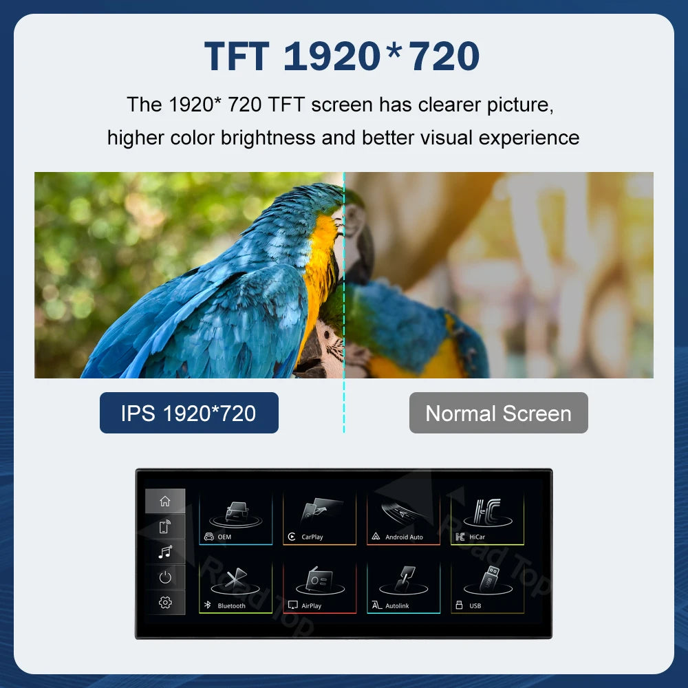 Road Top 12.3" Touchscreen Display for Audi A3 2014–2019 LHD